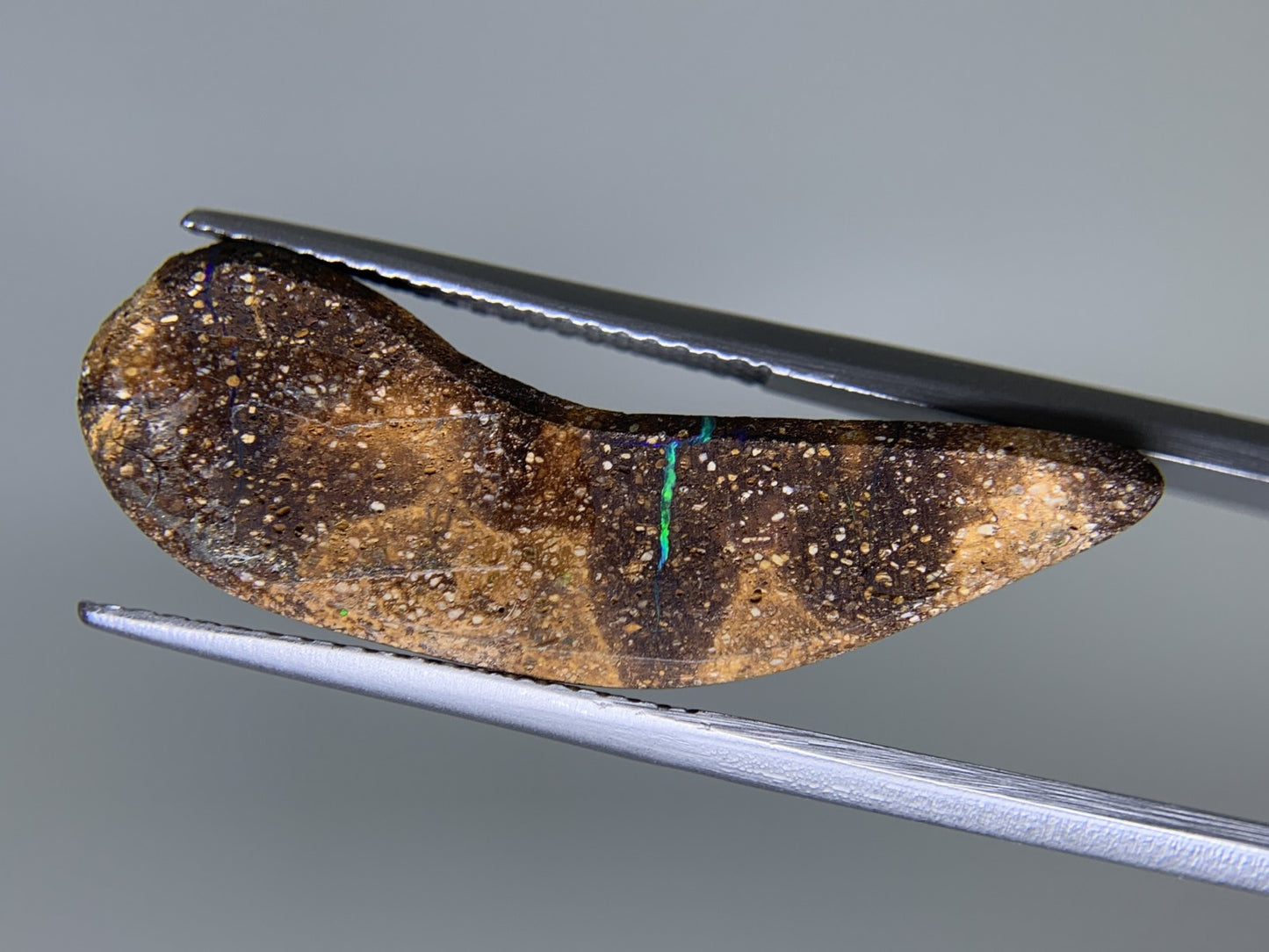 ボルダーオパール 天然 10.245ct 宝石ソーティング付き 29.2㎜×10.3㎜×4.7㎜ ルース（ 裸石 ） 7595Y