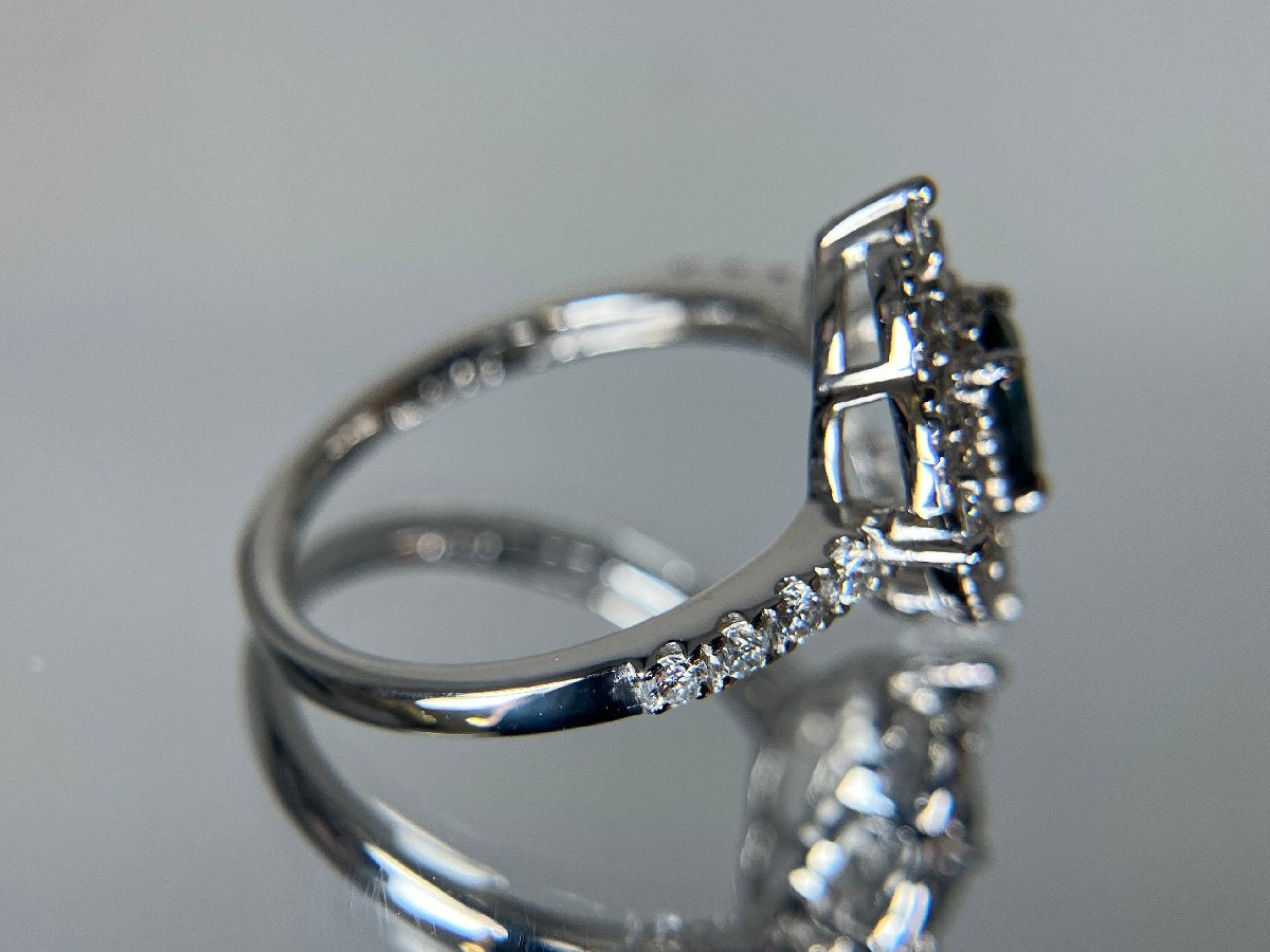 アレキサンドライト 0.31ct ブラジル産 Brazil GIA鑑別書 D0.36ct PT900 4.0g 指輪 (JP12号) サイズ直し承ります。 7166S