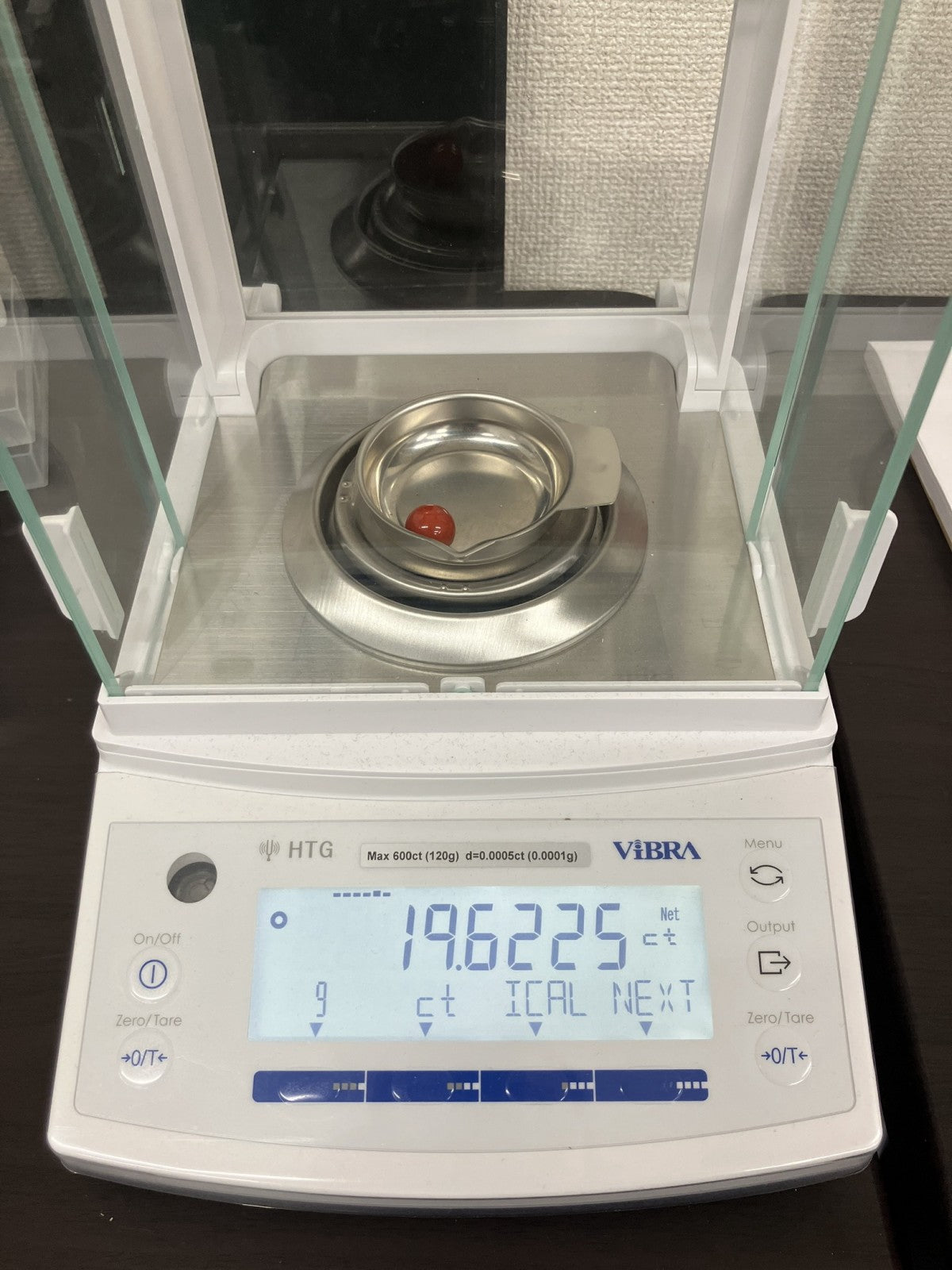 宝石鑑別書付き   天然　赤珊瑚　（ 珊瑚　サンゴ　さんご ）  14.0㎜ 19.62ct    5558S